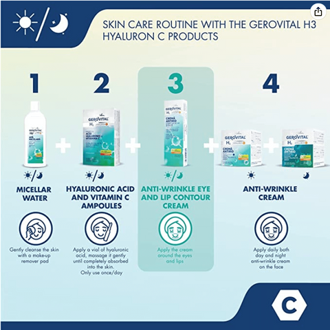 Gerovital H3 - Anti Wrinkle Eyes and Lips Contour Cream