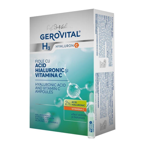 Gerovital H3 - Hyaluronic Acid and Vitamin C Ampoules Set