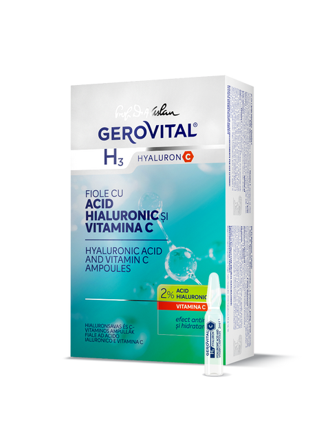 Gerovital H3 Classic - Hyaluronic C Acid and Vitamin C Ampoules Set