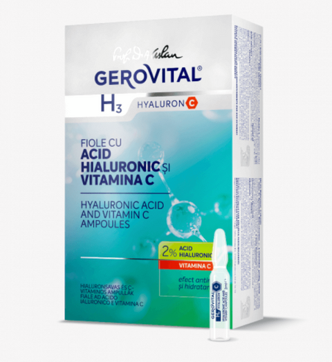 Gerovital H3 - Hyaluronic Acid and Vitamin C Ampoules Set