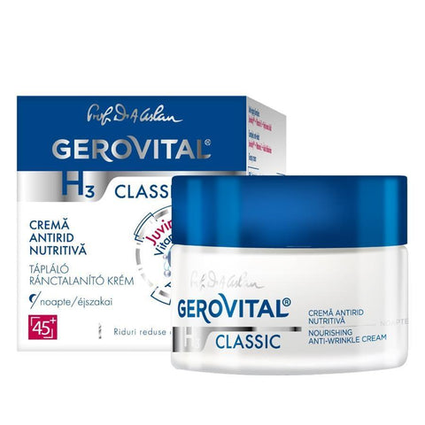 Gerovital H3 Classic - Nourishing Anti Wrinkle Night Cream