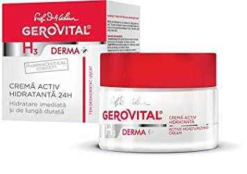 4点 GEROVITAL DERMA+ 24時間 保湿 フェイスクリーム Gerovital Derma Active Moisturising Cream 24h