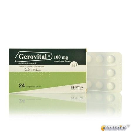 Gerovital GH3 Tablets with Anti-Aging Effect (24 tabs per box)