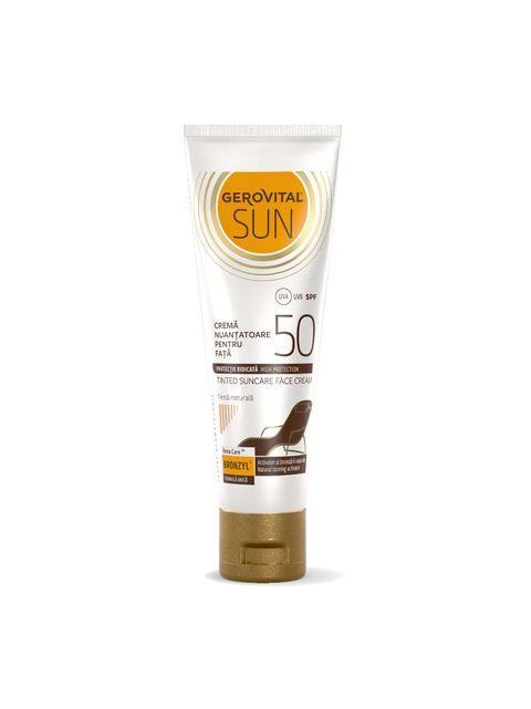 Gerovital Sun - Tinted Face Sun Cream SPF 50