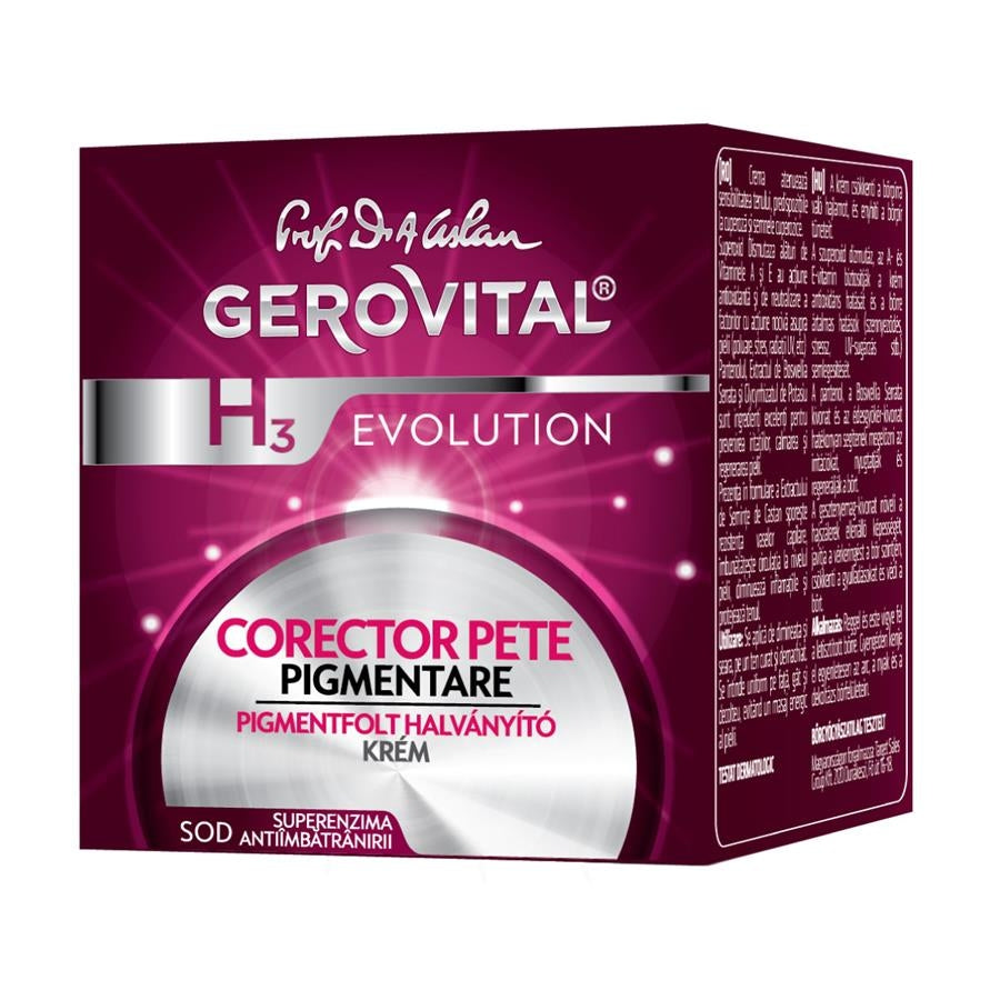 Gerovital H3 Evolution Whitening Cream Dark Spots Corrector