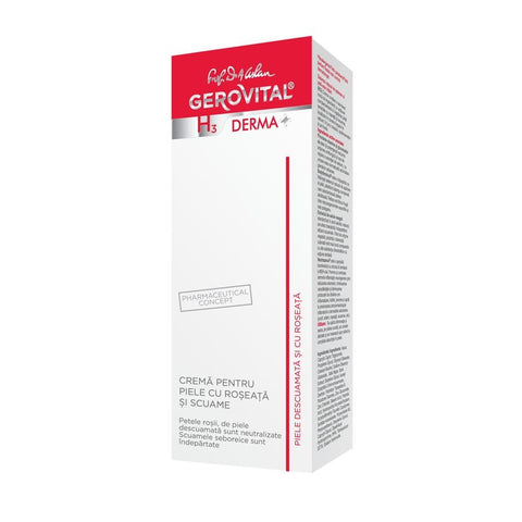 Gerovital H3 Derma+ Face Wash Gel for Skin Prone to Redness and Scales