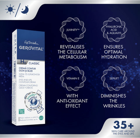Gerovital H3 Classic - Eyes and Lips Contour Cream