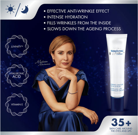 Gerovital H3 Classic - Eyes and Lips Contour Cream