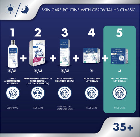 Gerovital H3 Classic - Restructuring Lift Cream (Night Care)
