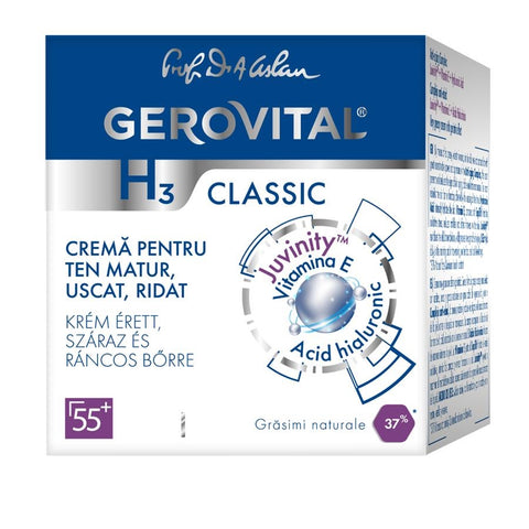 Gerovital H3 Classic - Cream for mature, dry, wrinkled skin