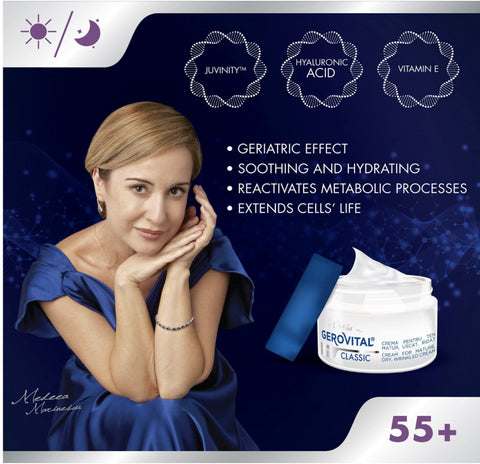Gerovital H3 Classic - Cream for mature, dry, wrinkled skin