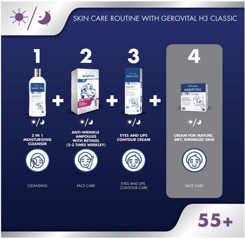 Gerovital H3 Classic - Cream for mature, dry, wrinkled skin