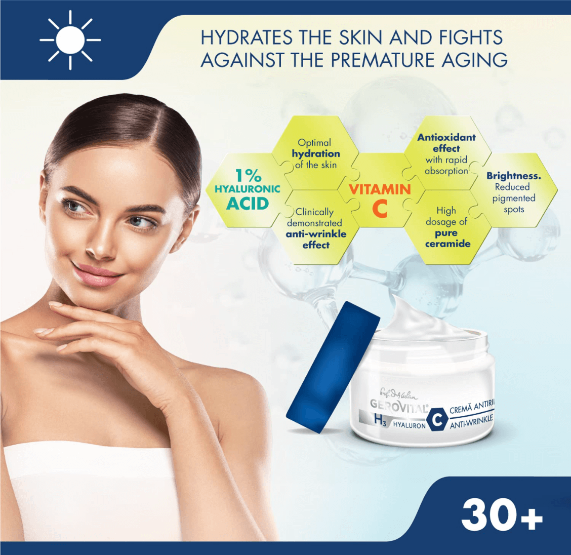 Intensive Anti-Wrinkle Cream w. Hyaluronic Acid | Gerovital