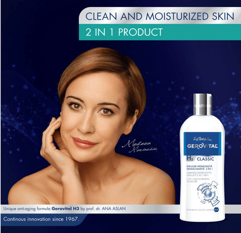 Gerovital H3 Classic - Moisturising Cleanser 2 in 1