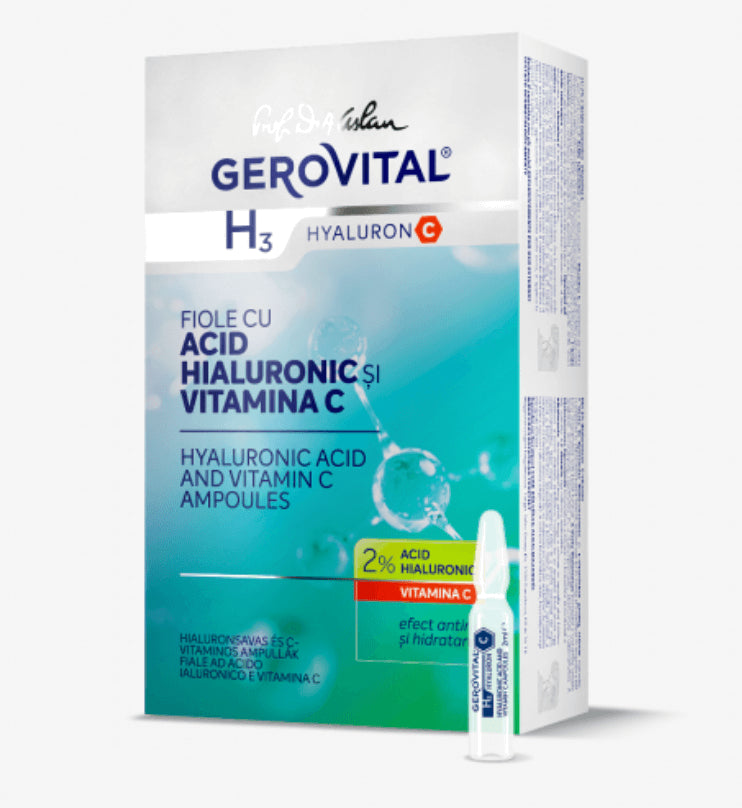 GEROVITAL H3 HYALURON C シリーズ 3点セット Gerovital H3 Ampoules Set