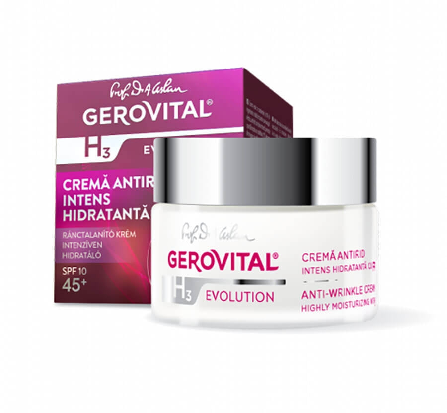 Gerovital H3 Evolution - Anti Wrinkle Cream Highly Moisturising SPF 10