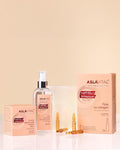 Aslavital evening skincare products including micellar water, collagen ampoules and regenerating cream