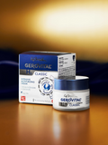 Gerovital H3 Classic Intensive Moisturising Day Cream jar and box on a gold-colored surface