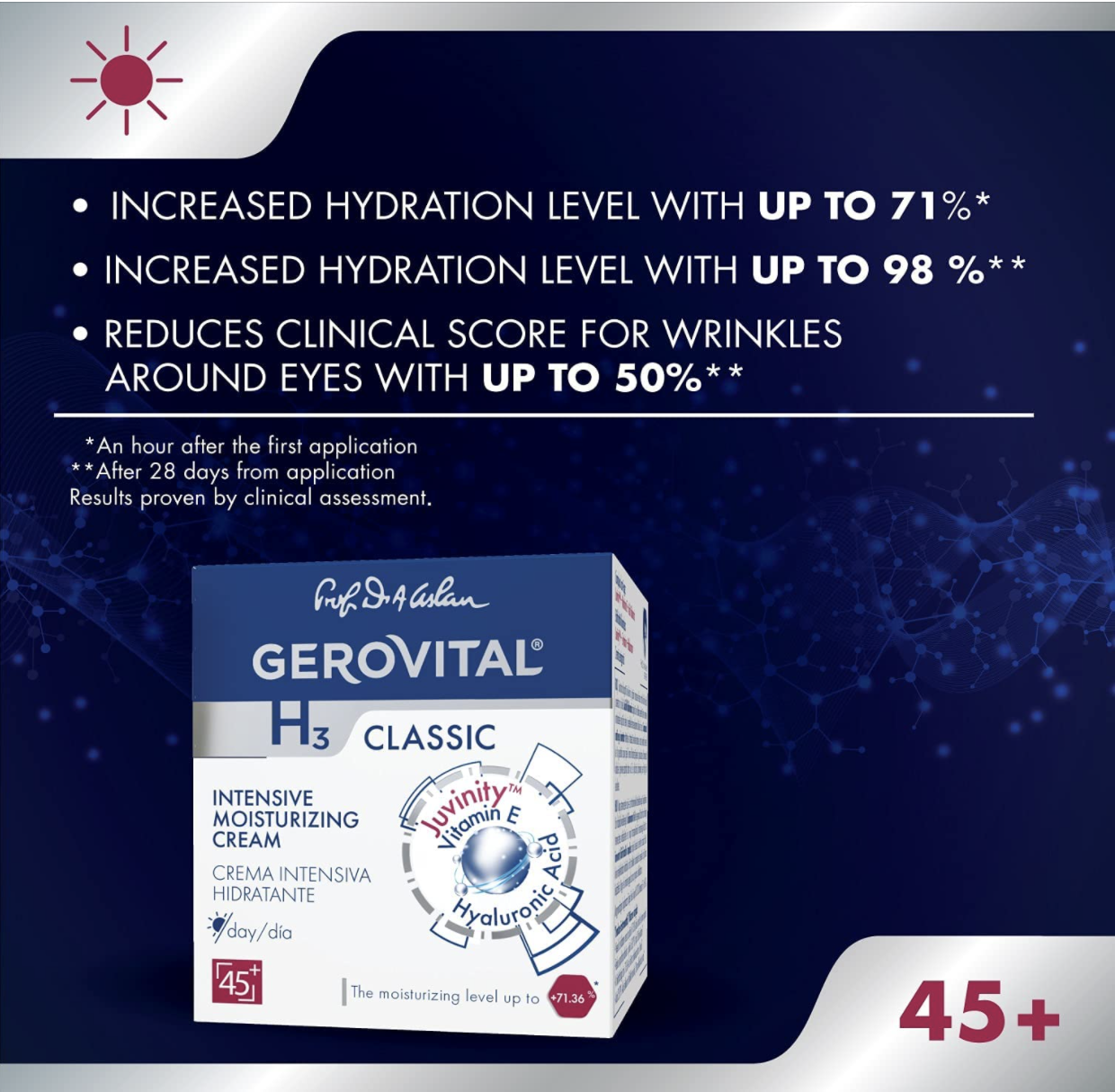 Intensive Moisturising Day Cream | H3 Classic – Gerovital Official