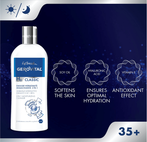 Gerovital H3 Classic - Moisturising Cleanser 2 in 1