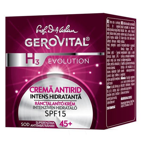 Gerovital H3 Evolution - Anti Wrinkle Cream Highly Moisturising SPF 10