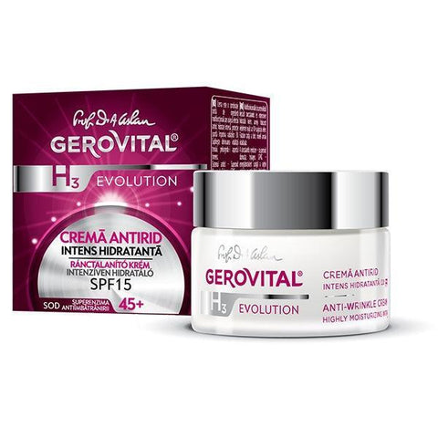 Gerovital H3 Evolution - Anti Wrinkle Cream Highly Moisturising SPF 10