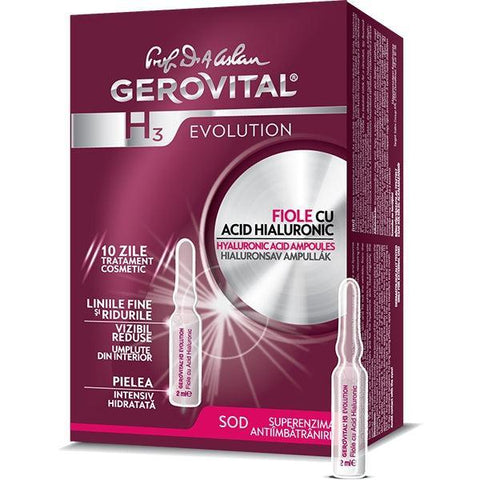 Gerovital H3 Evolution - Hyaluronic Acid Ampoules (10 ampoules)