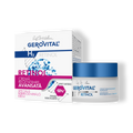 Gerovital H3 Retinol Advanced Regenerating Cream jar with blue lid and matching white box