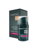 Gerovital Men Hyaluronic Acid Anti-Wrinkle Cream pump bottle and dark box