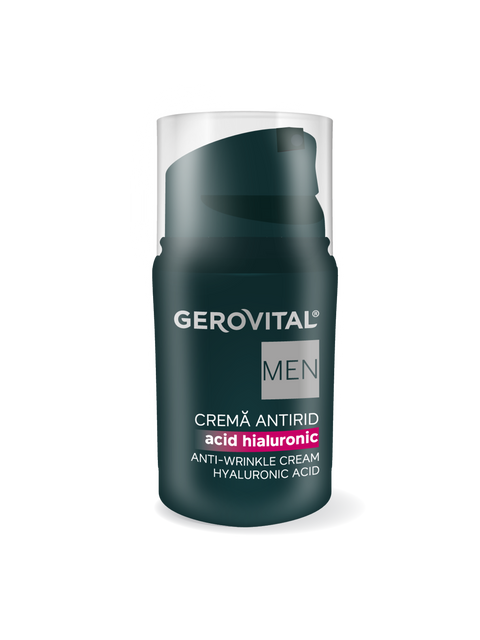 Gerovital Men - Anti - Wrinkle Cream With Hyaluronic Acid