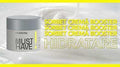 Gerovital Must Have sorbet cream promotional graphic with Romanian hydration text