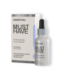 Gerovital Must Have Moisturising Serum dropper bottle and box with lavender accents