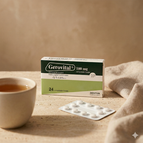 Gerovital Classic - Gerovital GH3 Tablets with Anti-Aging Effect (24 tabs per box)