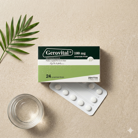 Gerovital Classic - Gerovital GH3 Tablets with Anti-Aging Effect (24 tabs per box)