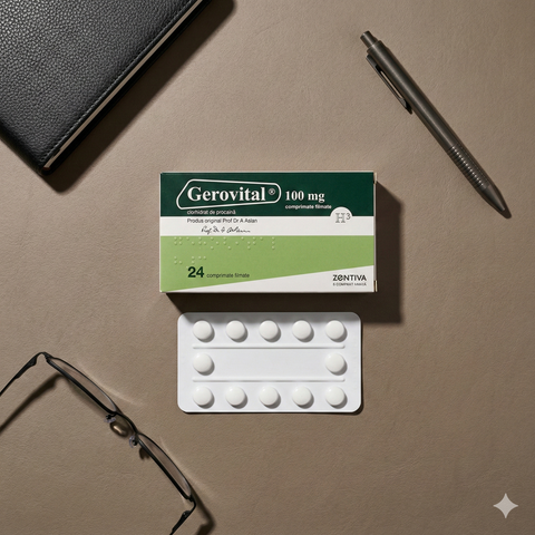 Gerovital Classic - Gerovital GH3 Tablets with Anti-Aging Effect (24 tabs per box)