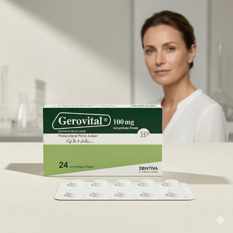 Gerovital Classic - Gerovital GH3 Tablets with Anti-Aging Effect (24 tabs per box)
