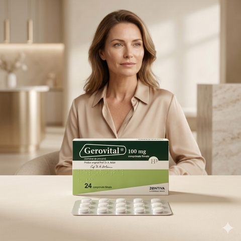 Gerovital Classic - Gerovital GH3 Tablets with Anti-Aging Effect (24 tabs per box)