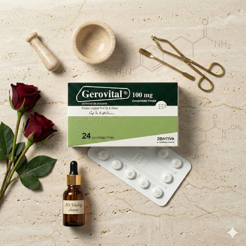 Gerovital Classic - Gerovital GH3 Tablets with Anti-Aging Effect (24 tabs per box)