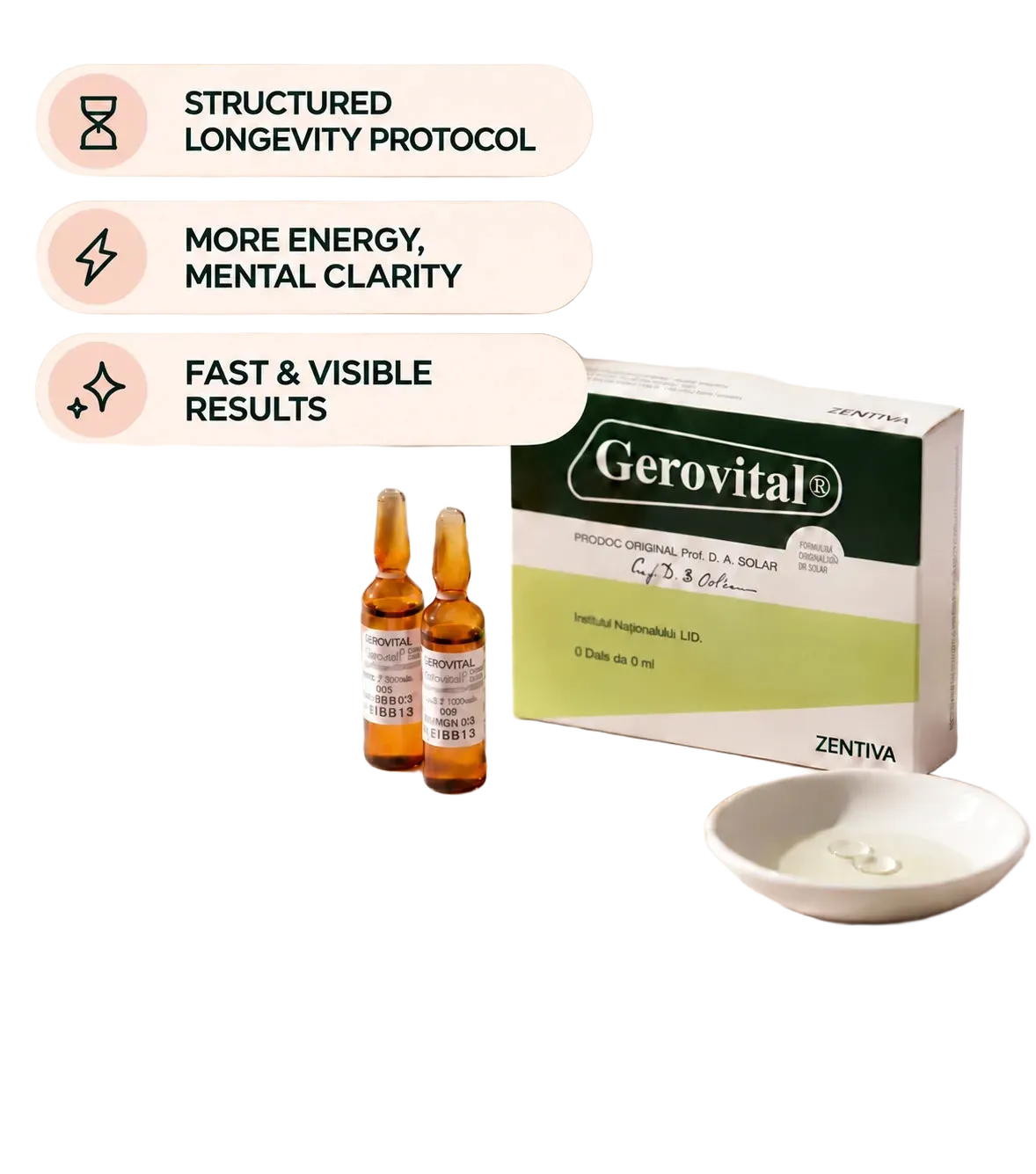 Gerovital Classic - Gerovital GH3 Injectables with Anti-Aging Effect