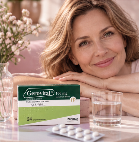 Gerovital Classic - Gerovital GH3 Tablets with Anti-Aging Effect (24 tabs per box)