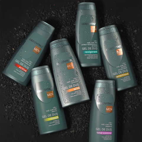 Gerovital Men - Total Control 3In1 Shower Gel