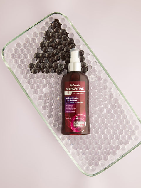 Gerovital H3 Evolution - Micellar Water with Charcoal and Hyaluronic Acid
