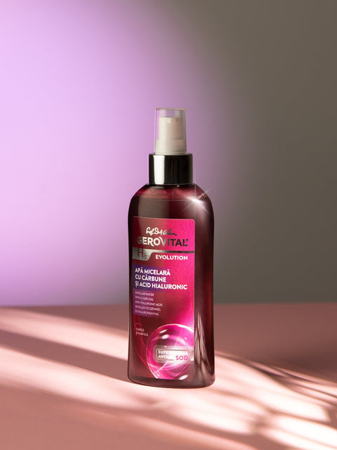 Gerovital H3 Evolution - Micellar Water with Charcoal and Hyaluronic Acid