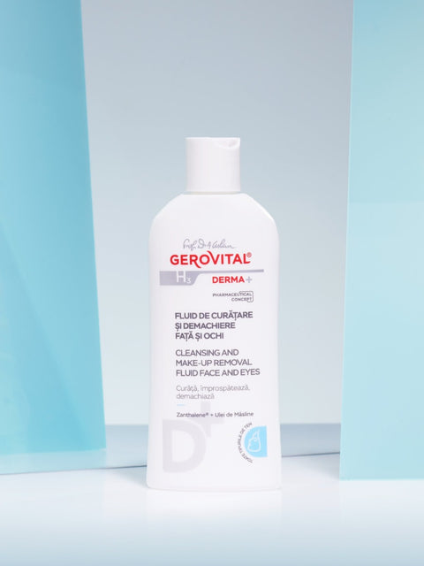 Gerovital H3 Derma+ - Cleansing and Make-Up Removal Fluid Face and Eyes