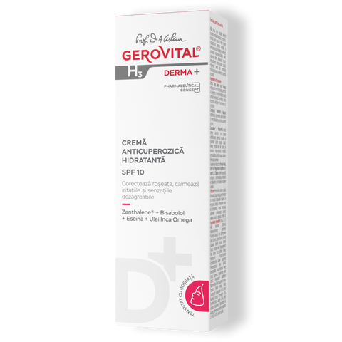 Gerovital H3 Derma+ - Hydrating Anti Couperose Cream SPF10
