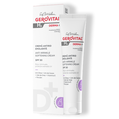 Gerovital H3 Derma+ - Anti Wrinkle Softening Cream SPF30