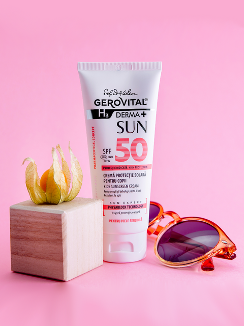 Gerovital H3 Derma+ - Sun Protection Cream for Kids - SPF 50