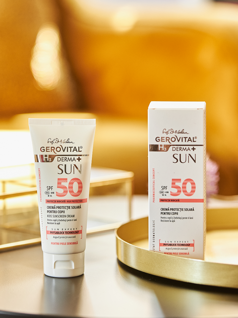 Gerovital H3 Derma+ - Sun Protection Cream for Kids - SPF 50
