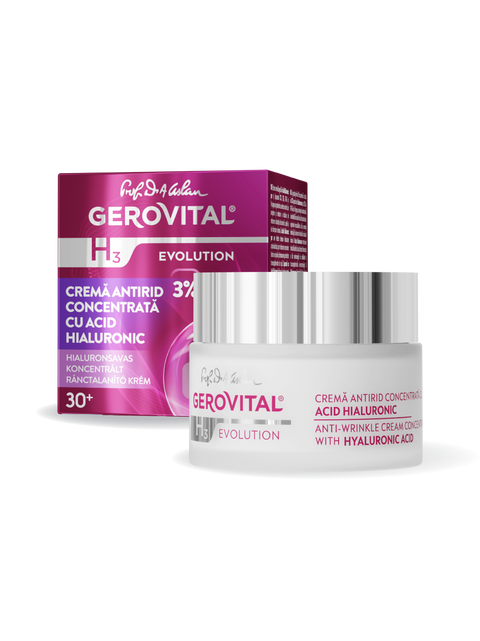Gerovital H3 Evolution - Anti Wrinkle Cream with Concentrated Hyaluronic Acid