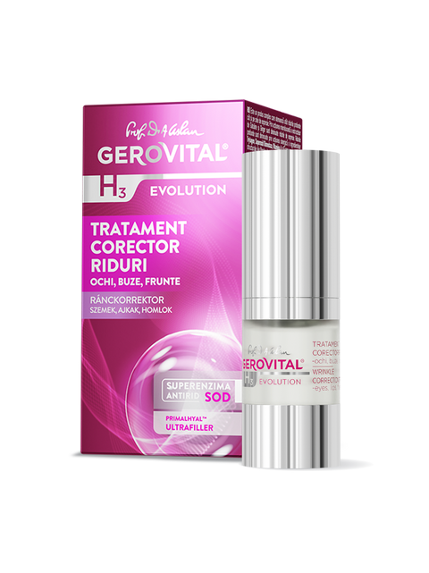 Gerovital H3 Evolution - Wrinkle Correction Treatment - eyes, lips, forehead